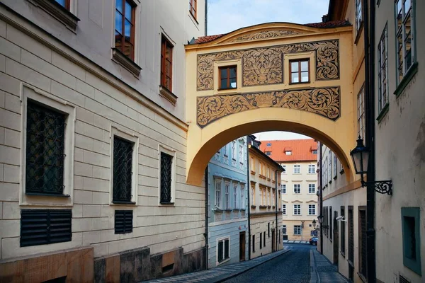 Vista Calle Con Edificios Históricos Praga República Checa — Foto de Stock