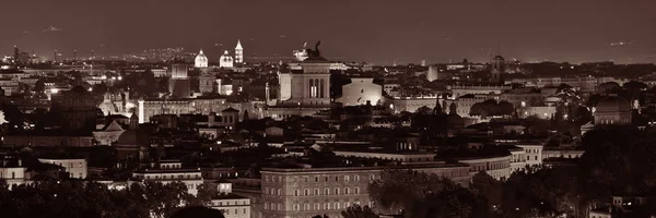 Rome skyline night view — Stock Photo, Image