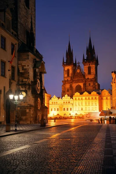 Iglesia Nuestra Señora Antes Plaza Ciudad Vieja Praga República Checa —  Fotos de Stock