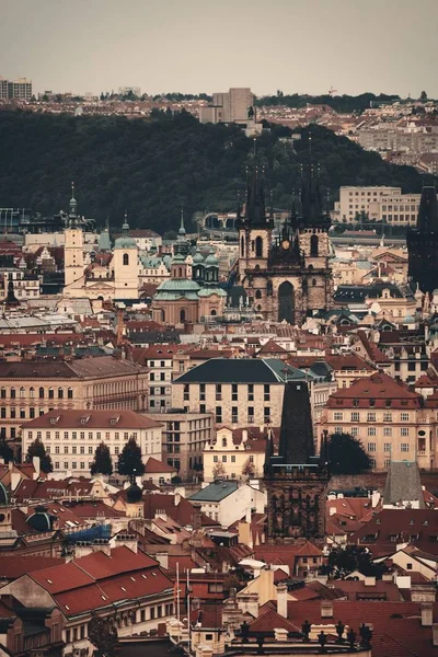 Prague Skyline Rooftop View Historical Buildings Czech Republic — Stock Photo, Image