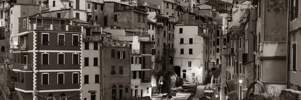 Edifici Riomaggiore Vista Panoramica Sulle Cinque Terre — Foto Stock