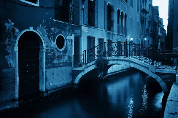 威尼斯运河景观与历史建筑 意大利 — 图库照片