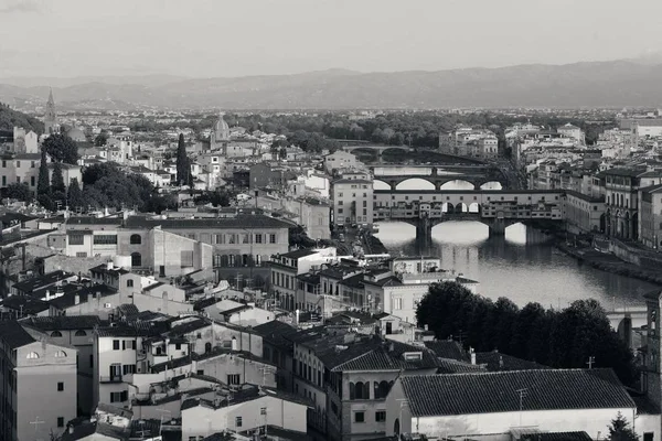 Florencja Panorama Oglądana Piazzale Michelangelo — Zdjęcie stockowe