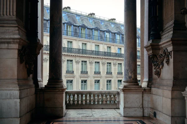 Arquitetura Estilo Francês Vista Varanda Paris — Fotografia de Stock