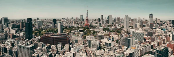Tokyo Tower Vista Panoramica Sullo Skyline Urbano Giappone — Foto Stock