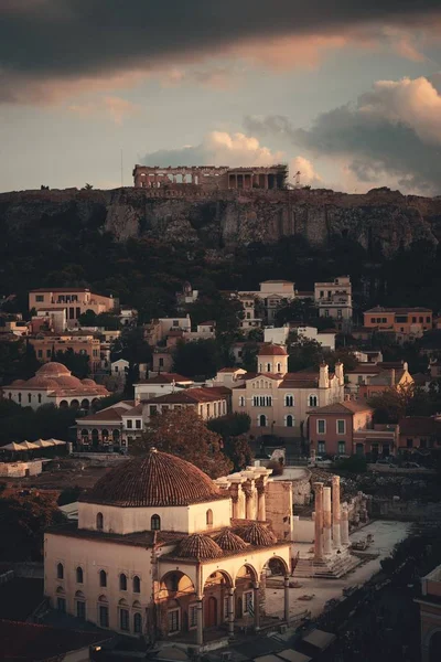 Atenas Vista Panorámica Azotea Grecia —  Fotos de Stock