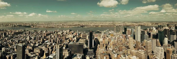 Ουρανοξύστες Στην Ταράτσα Της Νέας Υόρκης — Φωτογραφία Αρχείου