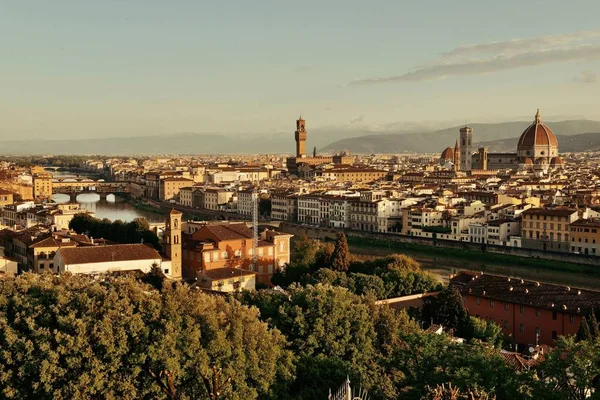 Florence Skyline Sett Utifrån Piazzale Michelangelo — Stockfoto