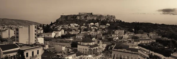 Atenas Horizonte Vista Panorámica Azotea Grecia —  Fotos de Stock