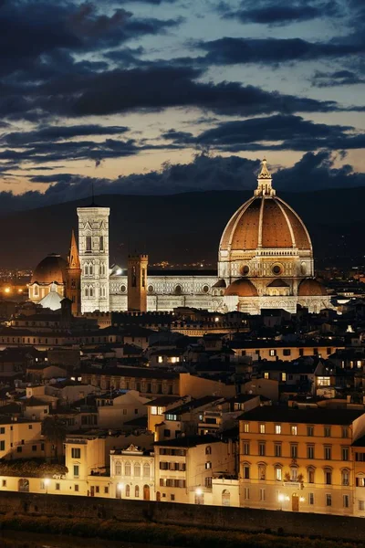 Catedral Florencia Con Horizonte Ciudad Vista Desde Piazzale Michelangelo Por — Foto de Stock