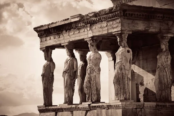 Tempio Eretteo Acropoli Atene Grecia — Foto Stock