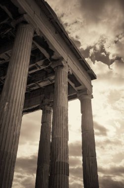 Yunanistan 'ın Atina kentindeki Akropolis kentindeki Echtheion Tapınağı.