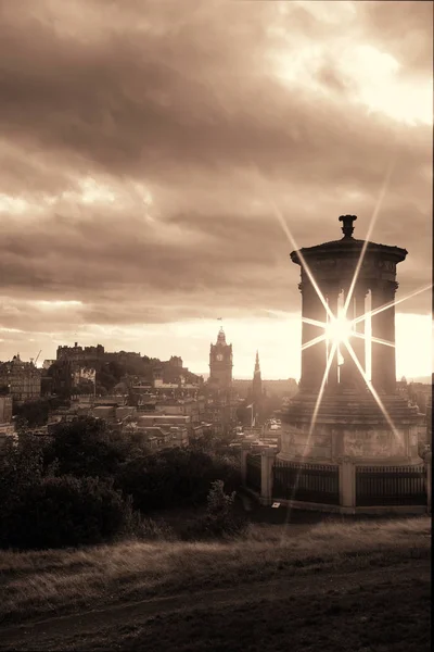 Edinburgh City Skyline Viewed Calton Hill United Kingdom — Stock Photo, Image