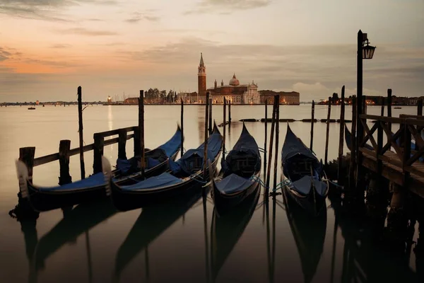 Parque Góndola Agua San Giorgio Maggiore Isla Venecia Italia — Foto de Stock