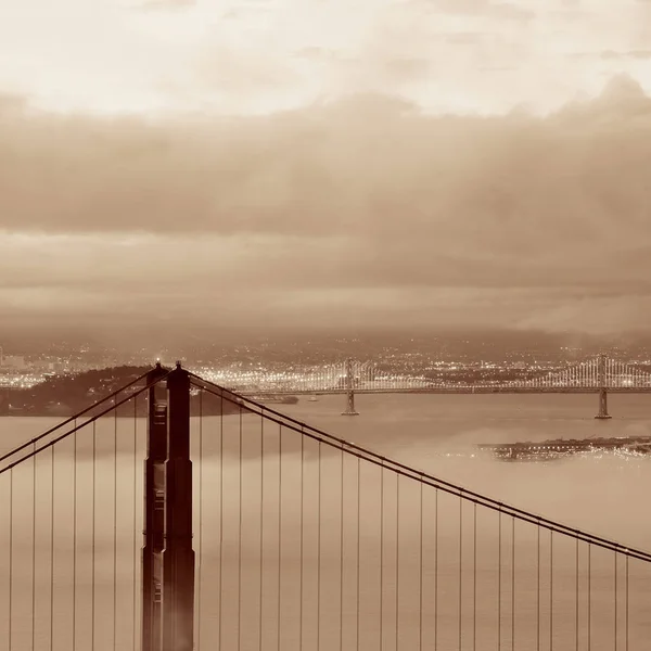 Most Golden Gate Mgła San Francisco — Zdjęcie stockowe