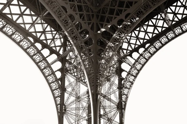 Detailní Ukázka Detailního Pohledu Eiffelovu Věž — Stock fotografie