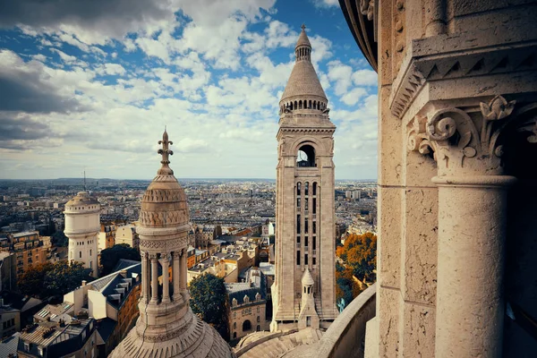 フランス パリのサクレ クール大聖堂の上からの眺め — ストック写真