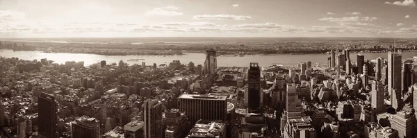 New York City Západní Straně Městské Panorama Panorama Pohled — Stock fotografie