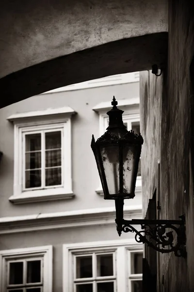 Vintage Road Lampa Prag Tjeckien — Stockfoto
