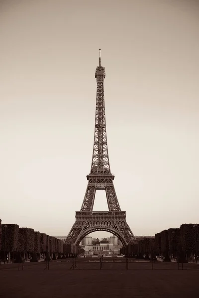 Torre Eiffel Com Gramado Como Famoso Marco Cidade Paris — Fotografia de Stock