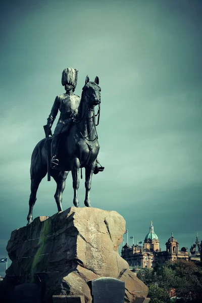 Royal Scots Greys Monument Edinburgh — Stock Photo, Image