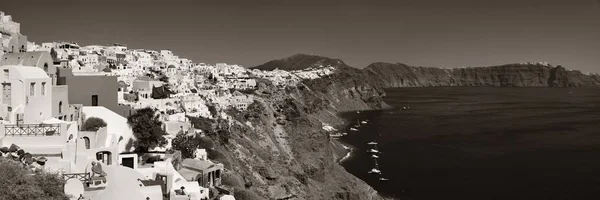 Santorini Skyline Com Edifícios Grécia — Fotografia de Stock