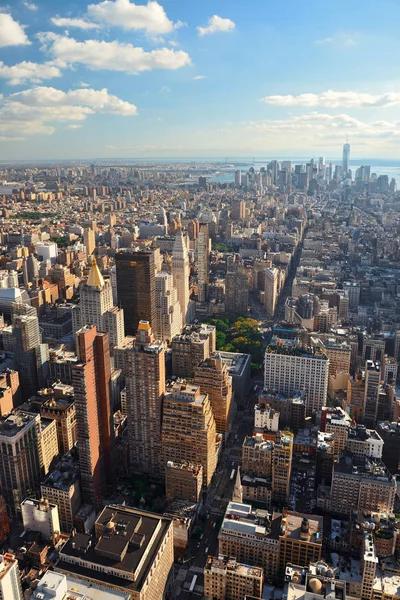 Nowy Jork Centrum Miasta Widok Panoramiczny — Zdjęcie stockowe