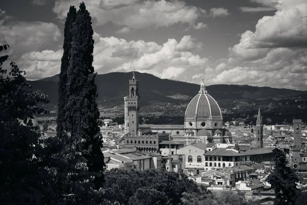 Hory Pohledu Dómu Santa Maria Del Fiore Florencii Itálie — Stock fotografie