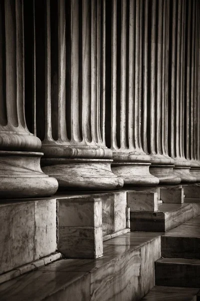 Uma Vista Perto Arquitetura Atenas Grécia — Fotografia de Stock