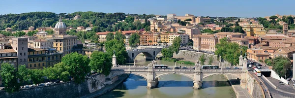 Πανόραμα της Ρώμης ποταμός Τίβερης — Φωτογραφία Αρχείου