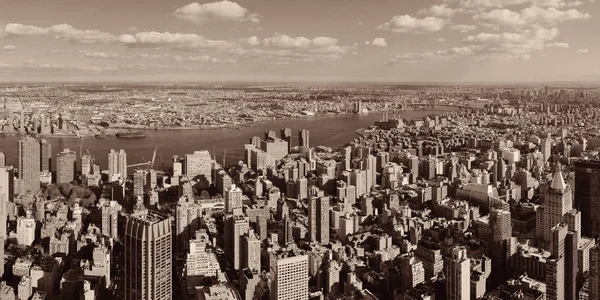 New York Manhattan Vista Lato Est Panorama Con Grattacieli East — Foto Stock