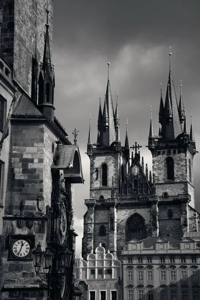 Kilise Our Lady Önce Eski Şehir Meydanı Prag Çek Cumhuriyeti — Stok fotoğraf