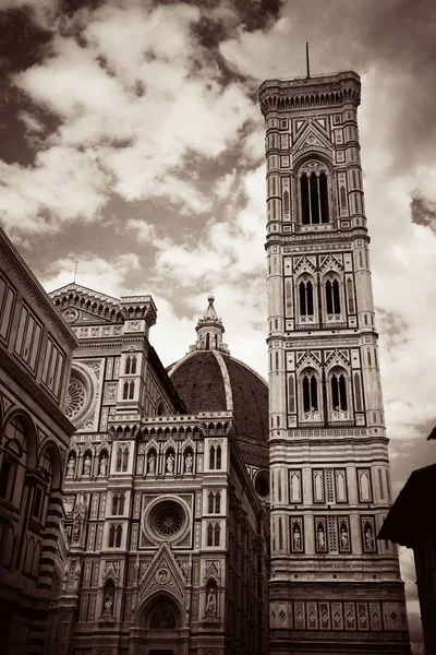 Duomo Santa Maria Del Fiore Com Torre Sineira Florença Itália — Fotografia de Stock
