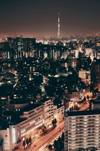 Tokyo Skytree Urban Skyline Top View Night Japan — стокове фото