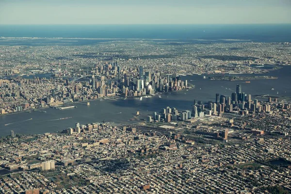 Luchtfoto Van New York City — Stockfoto
