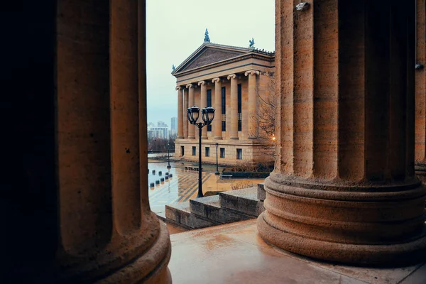 Philadelphia Art Museum Als Die Berühmte Sehenswürdigkeit Der Stadt — Stockfoto