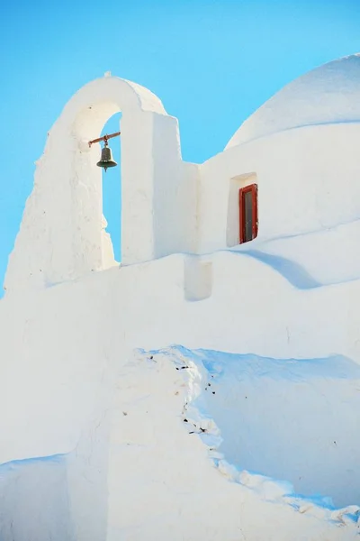 Iglesia Panagia Paraportiani Isla Mykonos Grecia — Foto de Stock