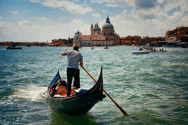 Gondole Dans Canal Venise Italie — Photo