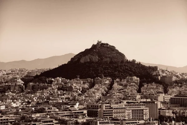 Athens Cityscape Lykavitos Προβολή Από Ψηλά Ελλάδα — Φωτογραφία Αρχείου