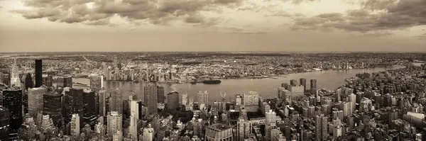 Nowy Jork Manhattan East Side Widok Panorama Drapaczy Chmur East — Zdjęcie stockowe