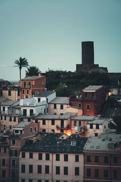 Gebouwen Vernazza Een Van Vijf Dorpen Cinque Terre Italië — Stockfoto