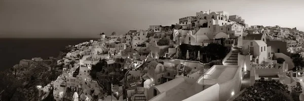 Skyline Santorini Alba Con Edifici Grecia — Foto Stock