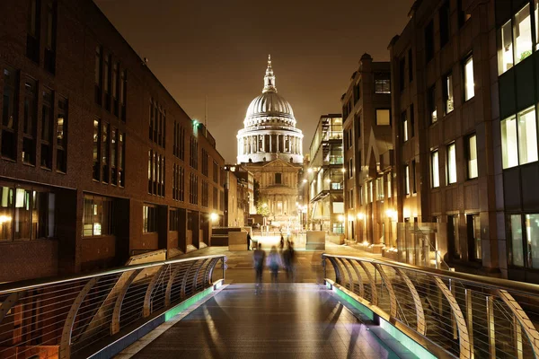 Cattedrale Pauls Londra Notte — Foto Stock