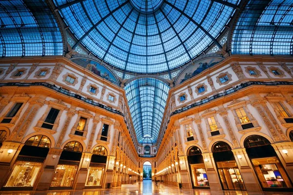 Galleria Vittorio Emanuele Alışveriş Merkezi Milano Talya — Stok fotoğraf