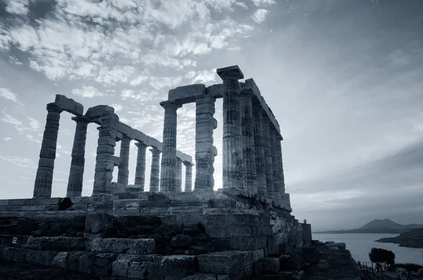 Tempel Van Poseidon Bij Athene Griekenland — Stockfoto
