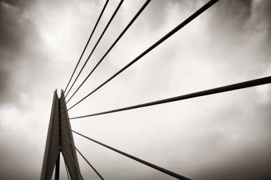 Chongqing, Çin 'de köprü ve şehir mimarisi.