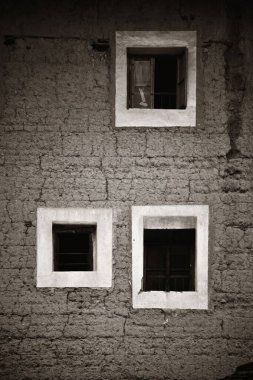 Geleneksel Tulou binası Hakka 'nın Fujian, Çin' deki eşsiz konutlarıdır..