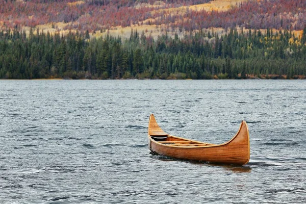 Boat Lake Jasper National Park Canada — Stock Photo, Image