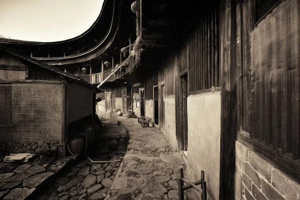 Edificio Tradicional Tulou Las Viviendas Únicas Hakka Fujian China —  Fotos de Stock