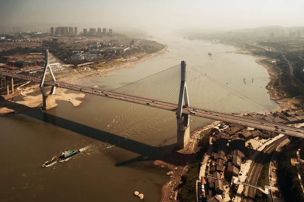 Мост Масанси Городская Архитектура Чунцине Китай — стоковое фото